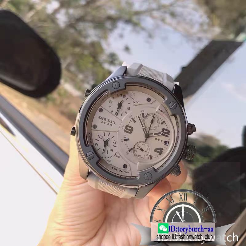 DIESEL versatile man's chrono multi-time-zone business quartz watch runway  wristwatch 56mm DZ7416 | Shopee Malaysia