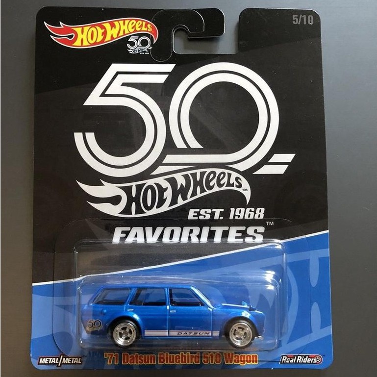 2018 Hot Wheels 50th Anniversary Favorites Series ‘71 Datsun Bluebird 510 Wagon 