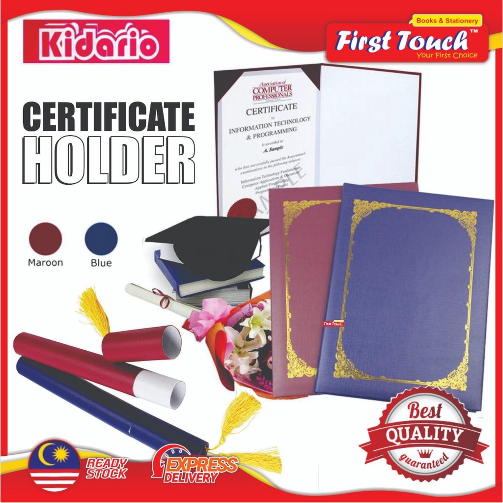Certificate Holder Sijil Certificate Folder Hard cover Soft Cover for