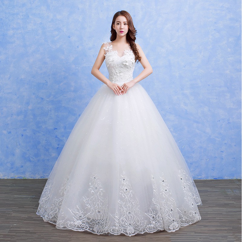 Wedding Dress 2018 New Korean Style Trim Skinny Bride Large Size