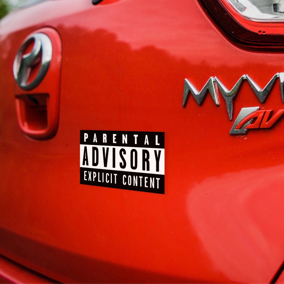 explicit content music sticker