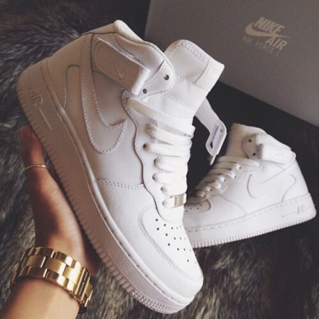 nike air force 1 white womens high top