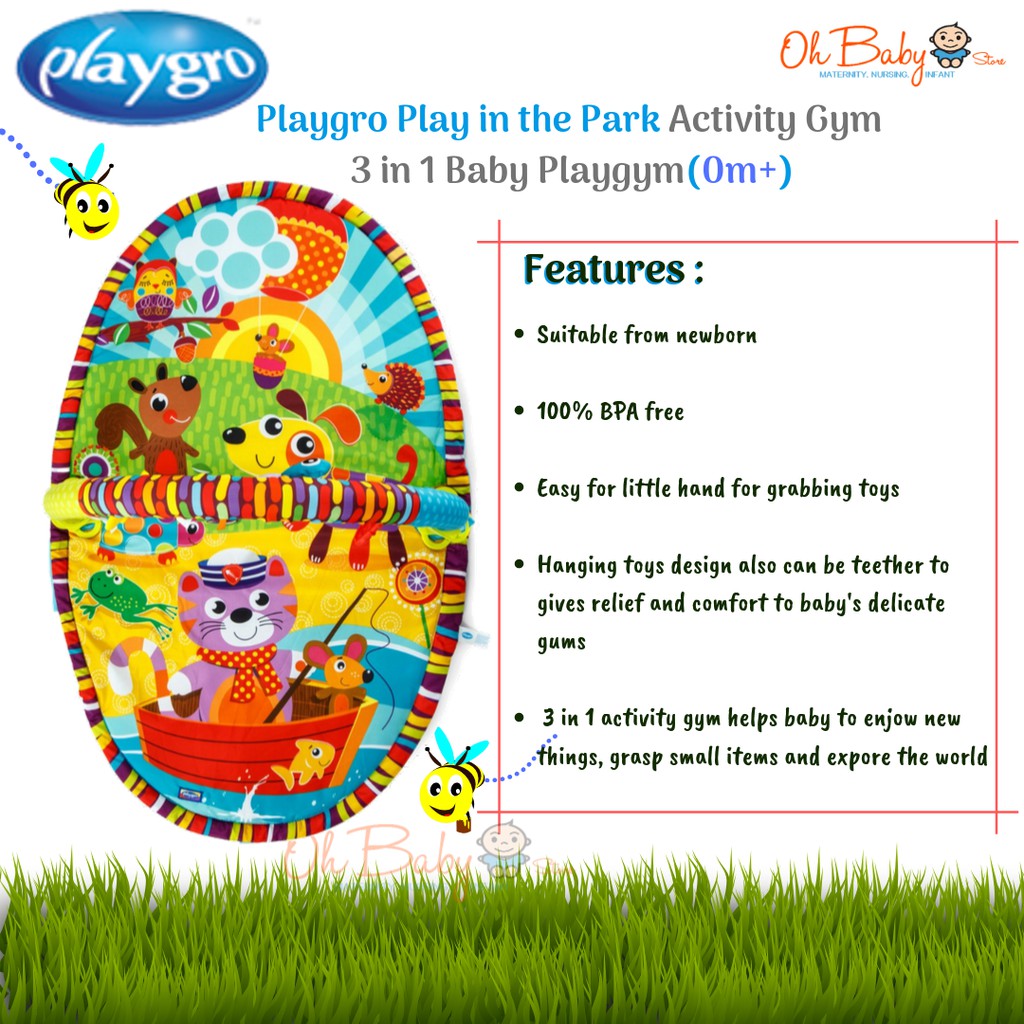 playgro play in the park activity gym