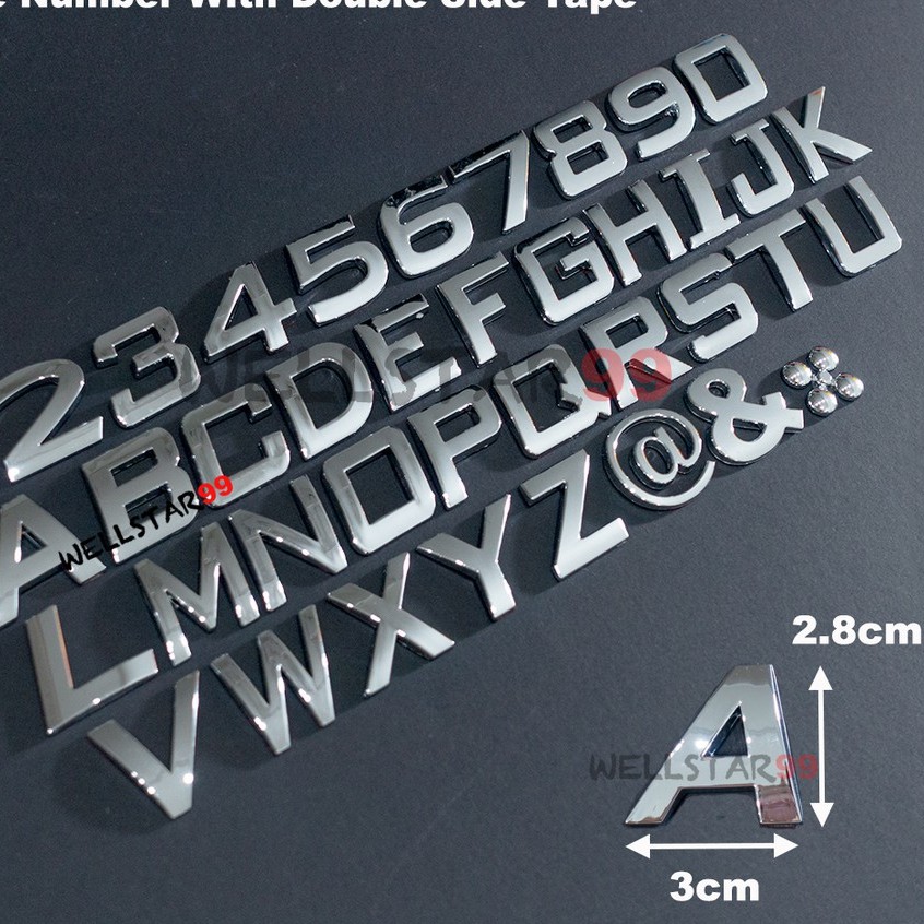 1pcs-rm3-55-long-life-high-quality-chrome-motorcycle-number-plate