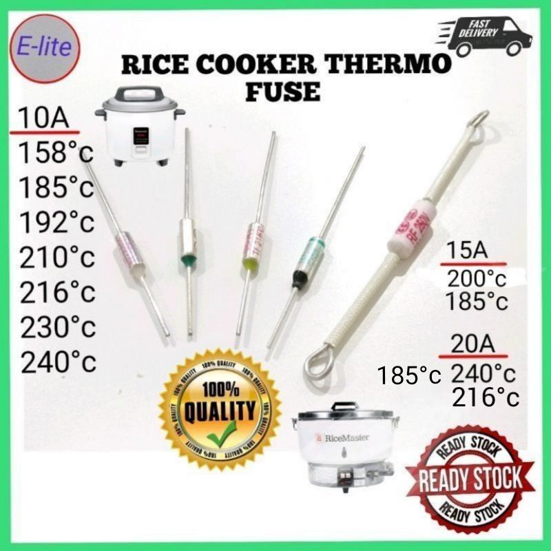 Rice Cooker /Pressure Cooker Thermo Fuse 250V 10A /15A / 20A Temperature Celsius