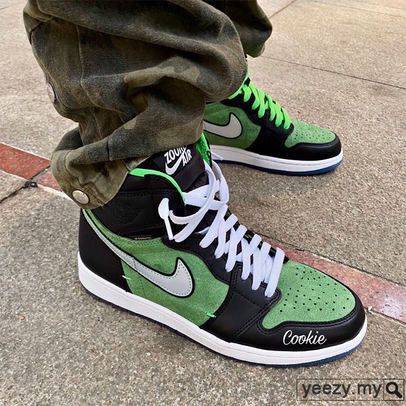 zoom rage green jordan 1