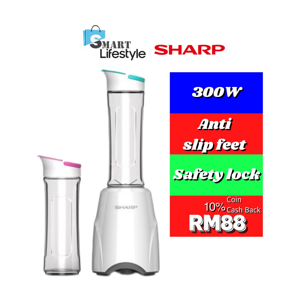 Sharp Personal Blender (300W) EM60PMWH Shopee Malaysia