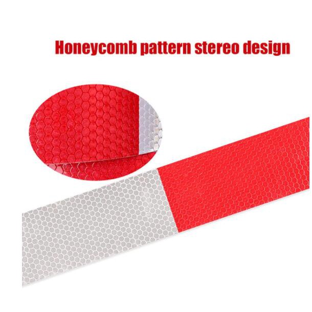 Multi Durable 1pcs Truck Reflective Warning Sticker Body Red White Label Trailer Night 5×30cm Reliable Versatile - Image 3