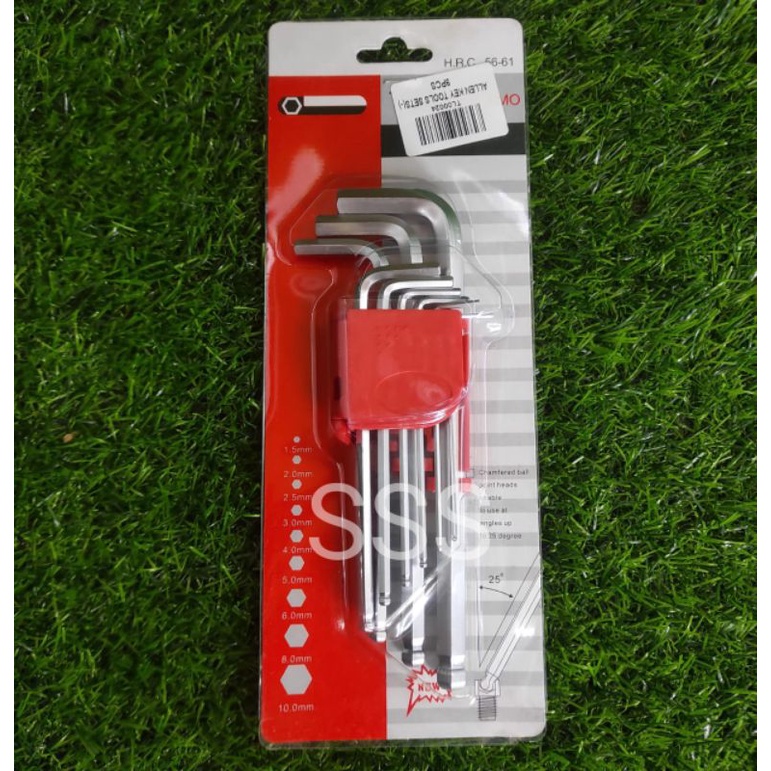 ALLEN KEY TOOLS SETS 9PCS SPANAR ALLEN KEY ALANKEY SET UNIVERSAL ELENKI