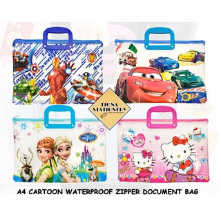 Ready Stock Cartoon Hand Carry A4 Size Zip Bag Shopee Malaysia