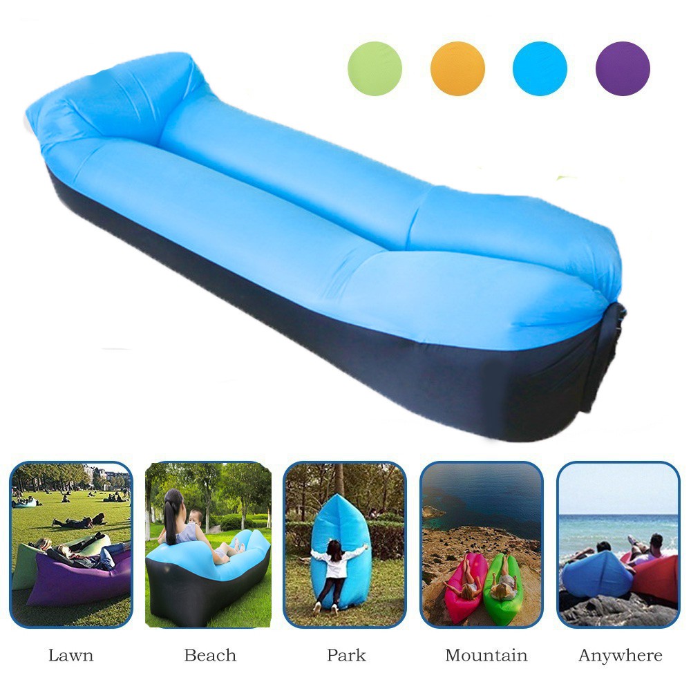 inflatable bed for the beach