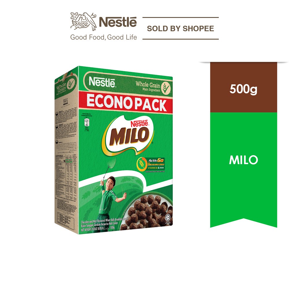 Nestle Milo Breakfast Cereal 500g Shopee Malaysia