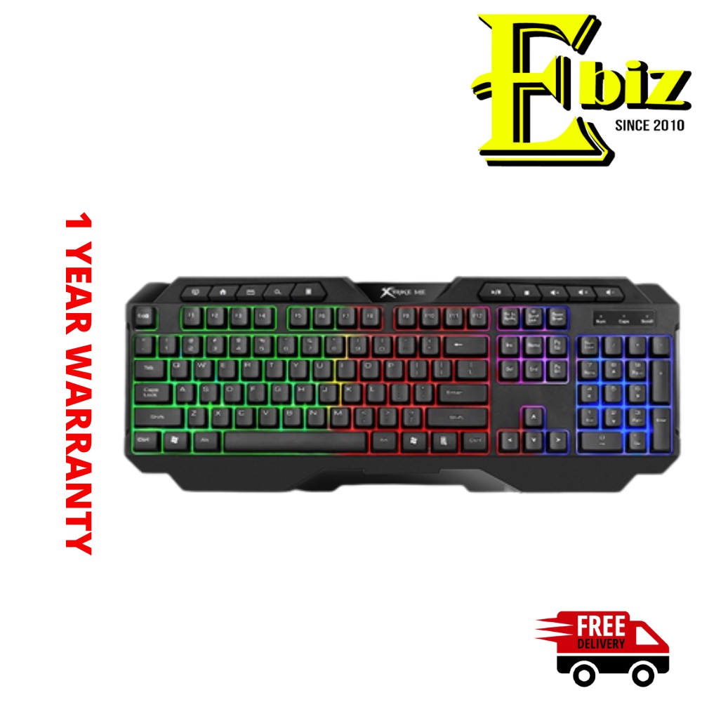 XTRIKE ME KB306 Backlit USB Wired Gaming Keyboard Shopee Malaysia