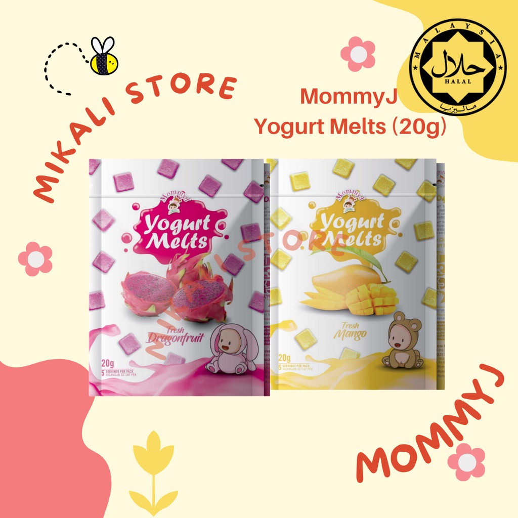 MommyJ/ Mommy J Halal Certified Yogurt Melts 20g Dragon Fruits/ Mango