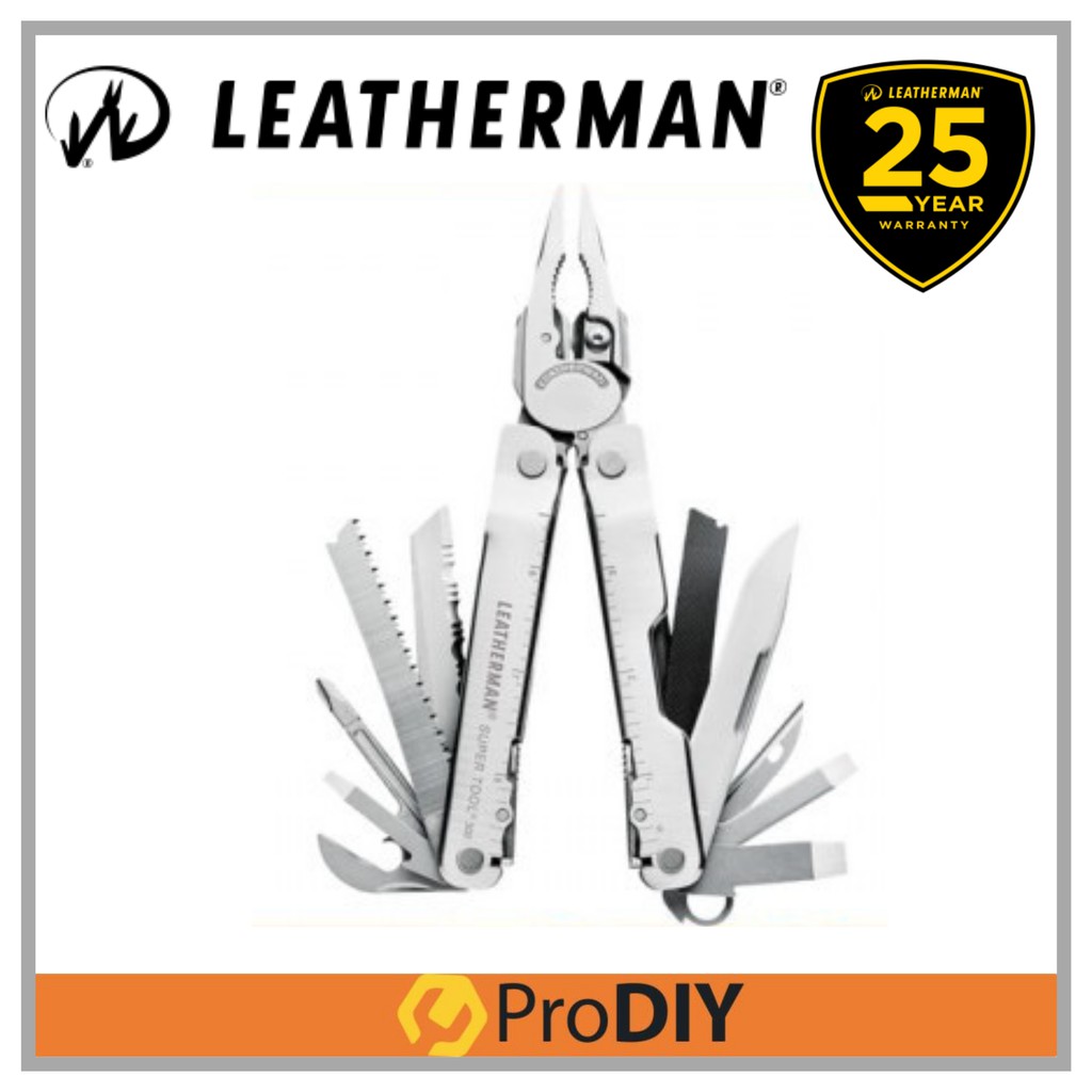 LEATHERMAN SUPER TOOL 300 19pcs Multi Tool For Camping Hiking With Sheath