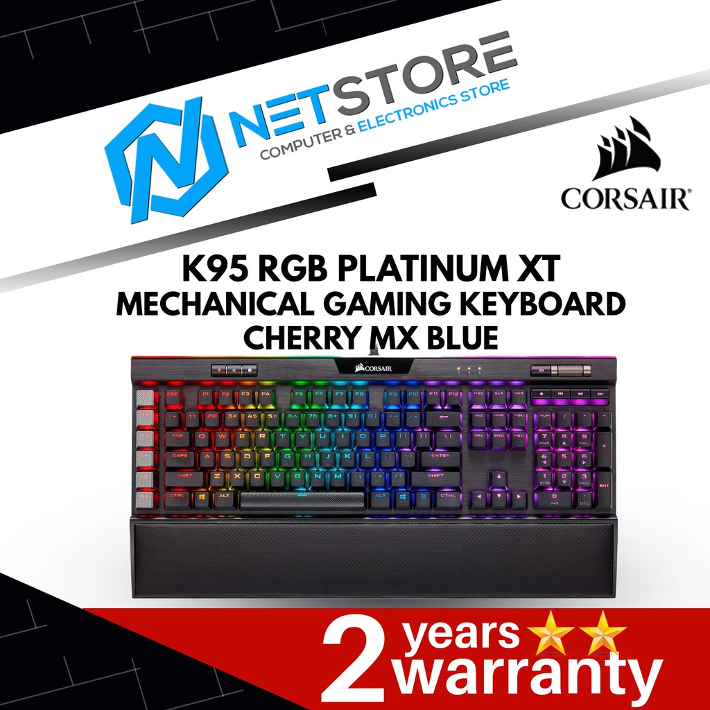 Corsair K95 Rgb Platinum Xt Mechanical Gaming Keyboard Cherry Mx Blue Ch Na Shopee Malaysia