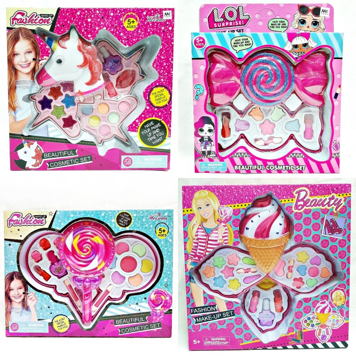 FASHION BEAUTIFUL GIRL UNICORN COSMETIC SET KIDS MAKE UP SET TOYS FOR