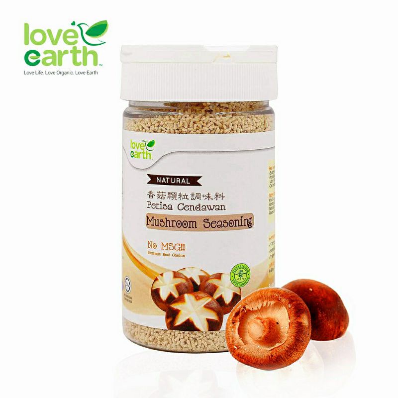 LOVE EARTH MUSHROOM SEASONING, ALOE VERA SEASONING NATURAL MUSHROOM