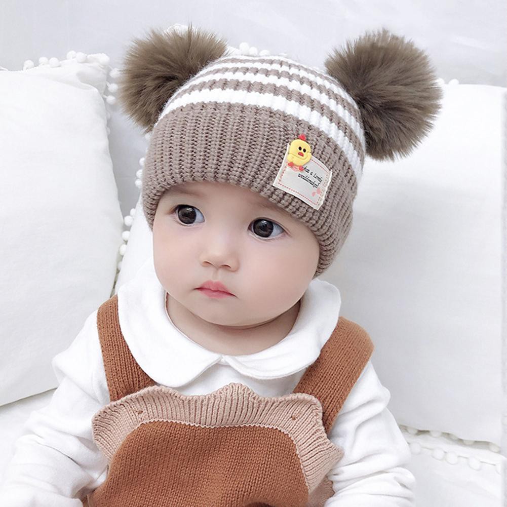 baby boy pom pom beanie