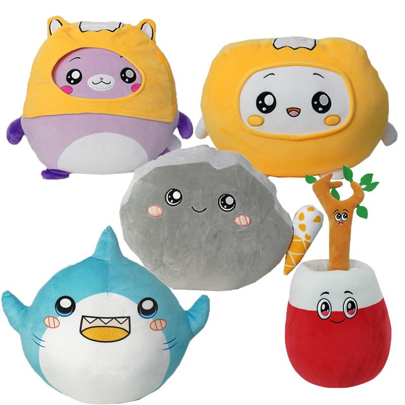 fast shipping40cm Lankybox Thicc Plushie Toy Boxy Shark Foxy Rocky