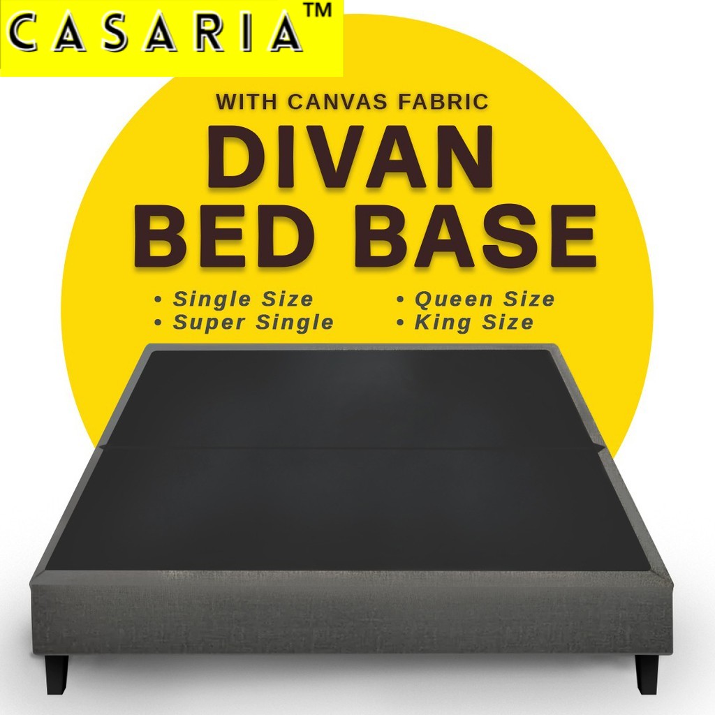 Bed Frame Divan Base Swiss Foundation Solid Divan Bed Bed Base Katil Queenking Bed 