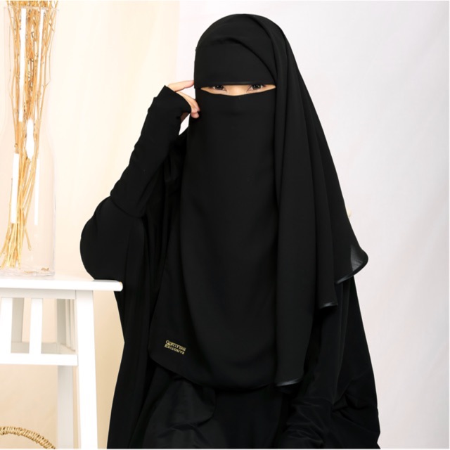 (QIBTIYYAH EXCLUSIVE) Niqab Maryam (2 Layers) | Shopee Malaysia