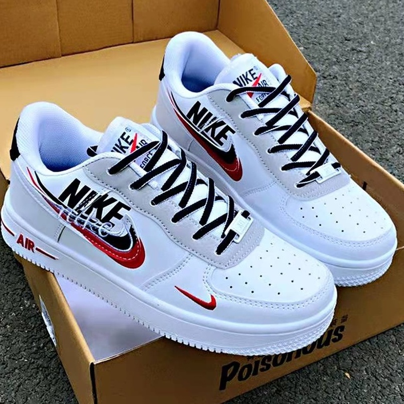 [Spot 24 hours delivery, lowest price nlke shoes in the whole network] nlke AF1 Low Cut Air Force One new pair of blue and white shoes men and women casual sports shoes