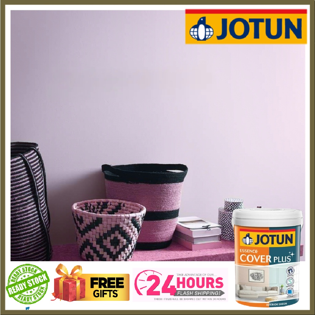 JOTUN 4448 SOFT LILAC 5L ESSENCE COVER PLUS SHEEN & MATT/INTERIOR WALL ...