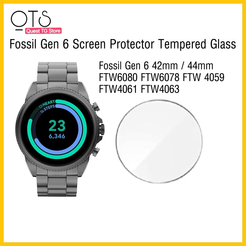 Fossil Gen 6 42mm / 44mm FTW6080 FTW6078 FTW6077 FTW4059 FTW4061 FTW4063  Screen Protector Tempered Glass Smart Watch | Shopee Malaysia