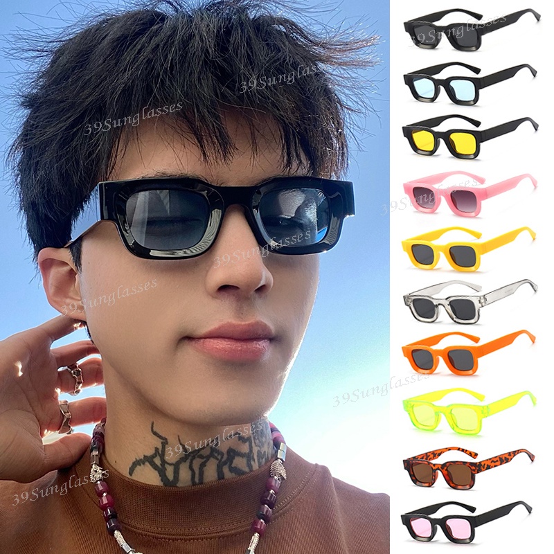 Women Vintage Style Small Frame UV400 Sunglasses For Men Women retro concave colorful Outdoor Shades square Eyewear