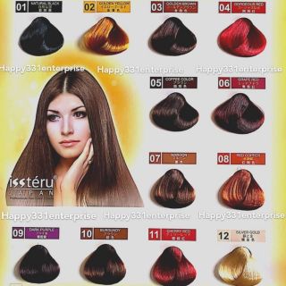 PEWARNA RAMBUT  ISSTERU Color Hair Dye 40ml HALAL  Warna  