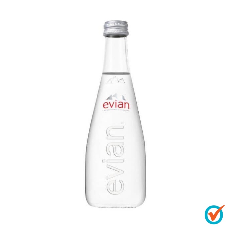 Evian Mineral Water Glass Bottle 330ml Shopee Malaysia