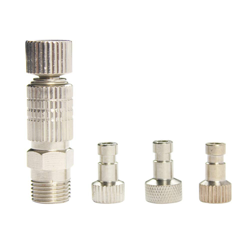 ABEST 3 Set of Airbrush Hose Adaptor Fitting 1/8 Male to Badger Paasche Aztec Airbrush 