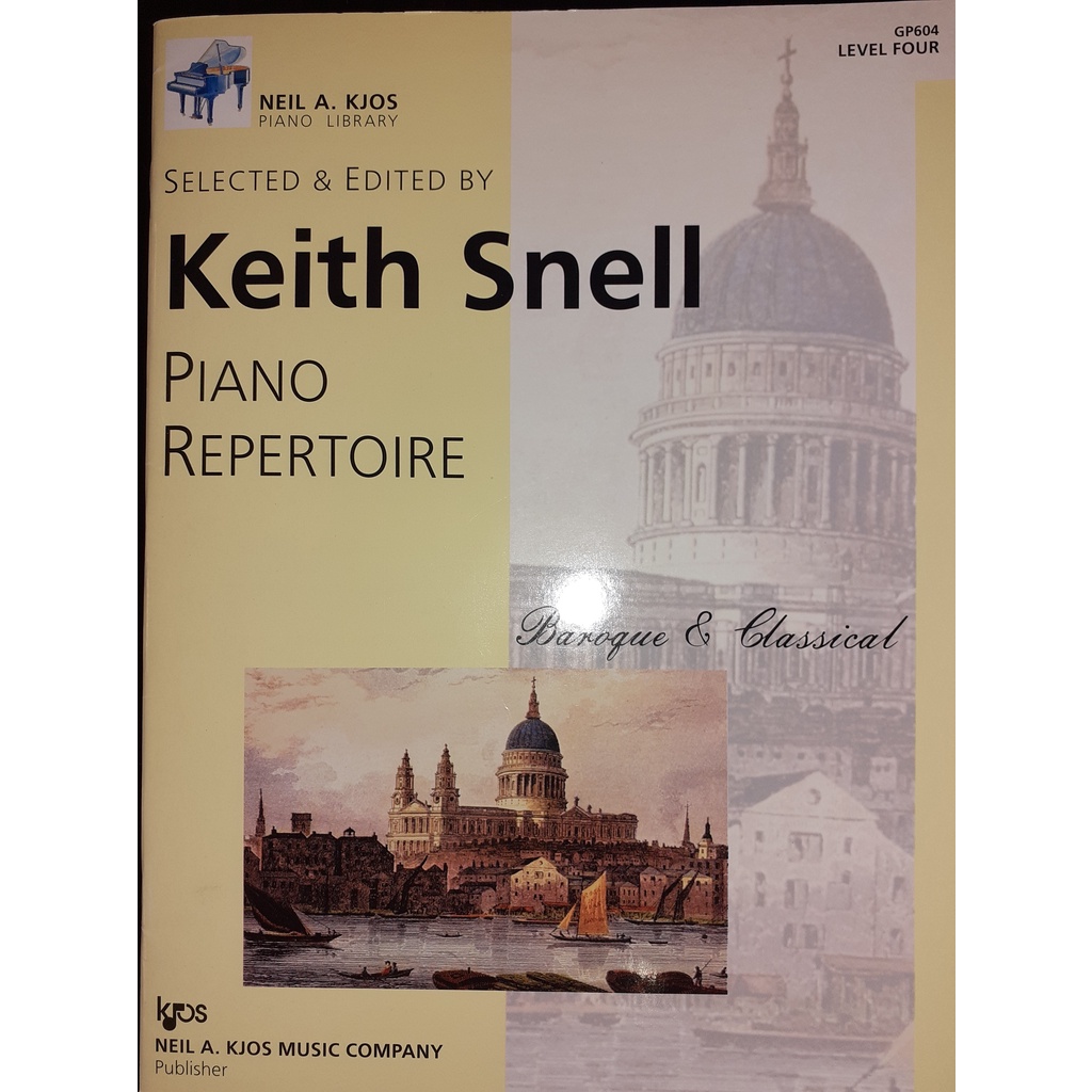 Piano Repertoire - Baroque & Classical Level 4 Piano Music Book