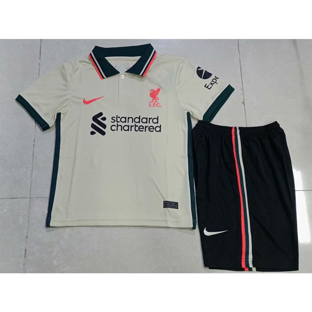 Kids Liverpool Away Jersey And Shorts 21 22 Season Online