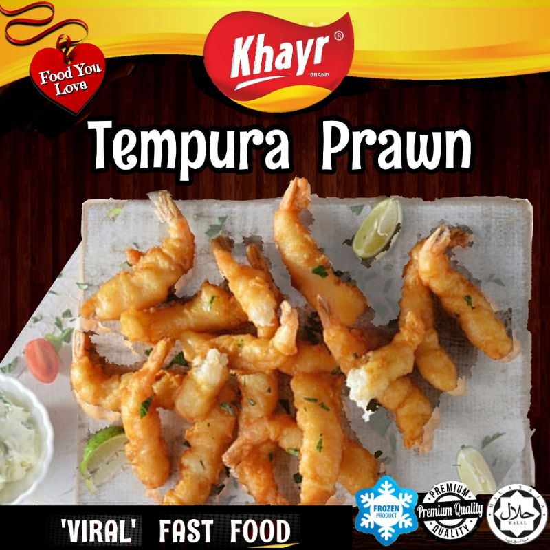 Khayr Tempura Prawn | 200gm per pack | Seafood Platter | Muslim Supplier | Halal Frozen Food | Ready Stock