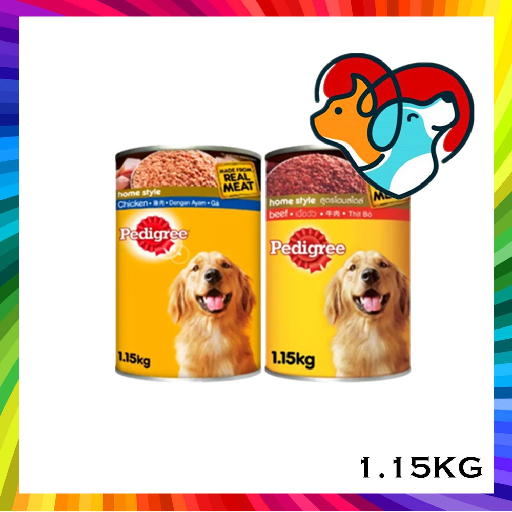 Pedigree Chicken / Beef Dog Canned Wet Food 1.15KG | Shopee Malaysia