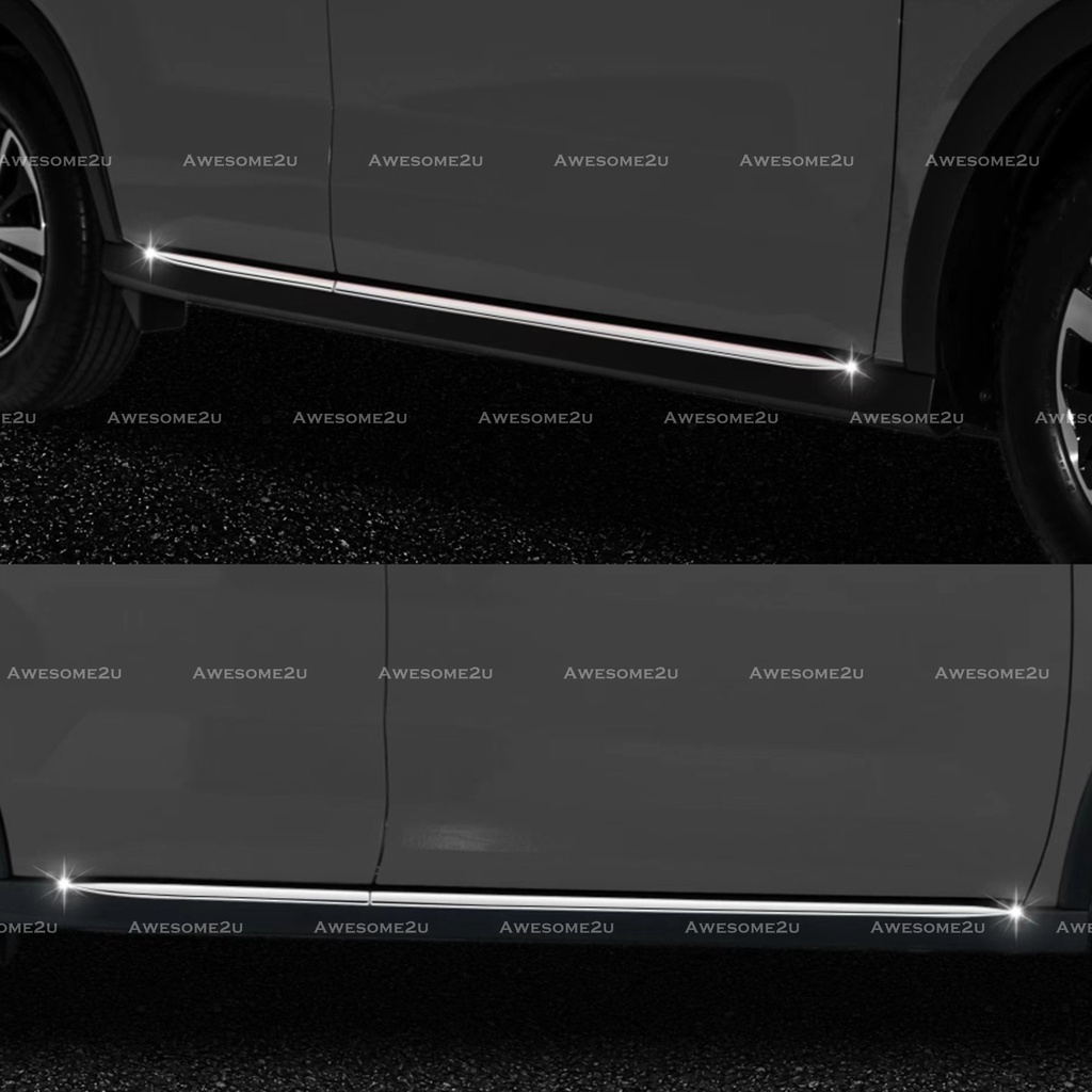 Awesome2u Perodua Ativa Chrome Side Lower Trim Garnish Side Moulding Trim Accessories Shopee