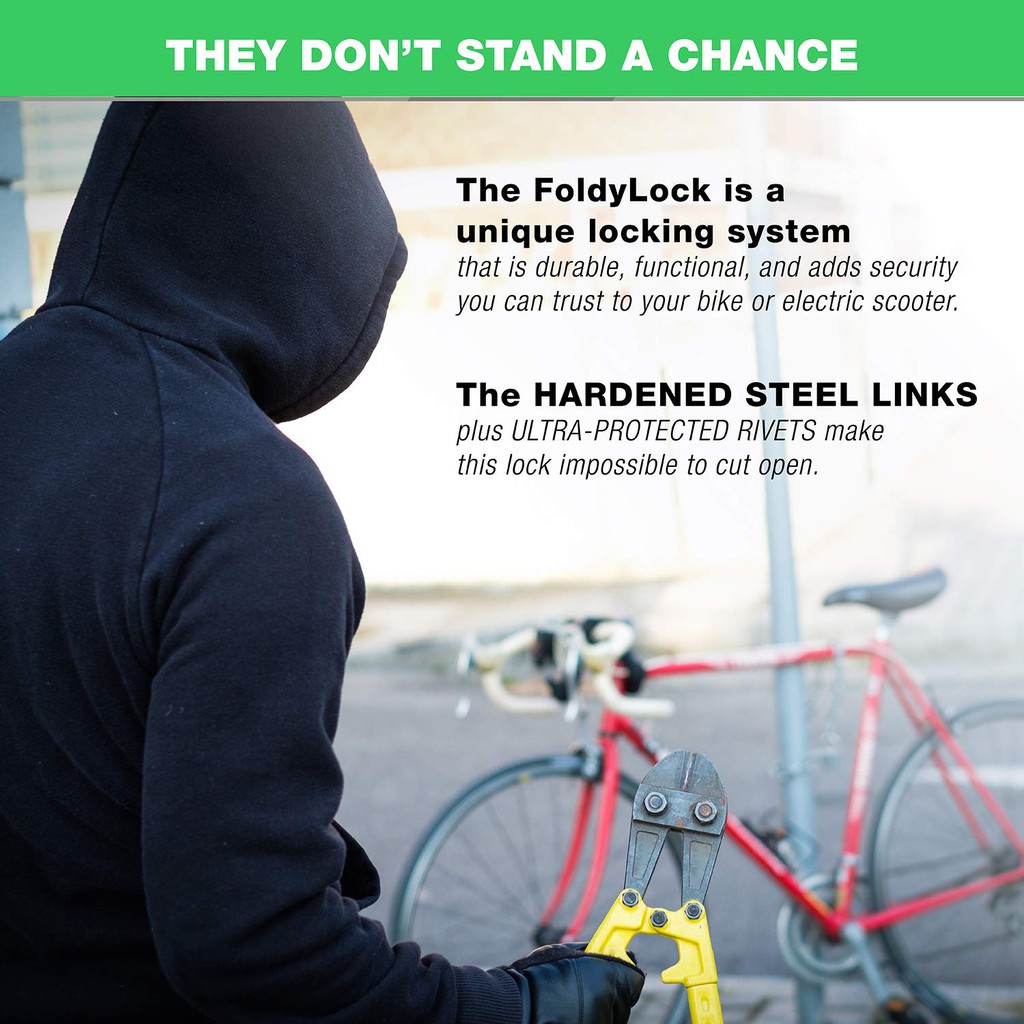 foldylock compact bike lock