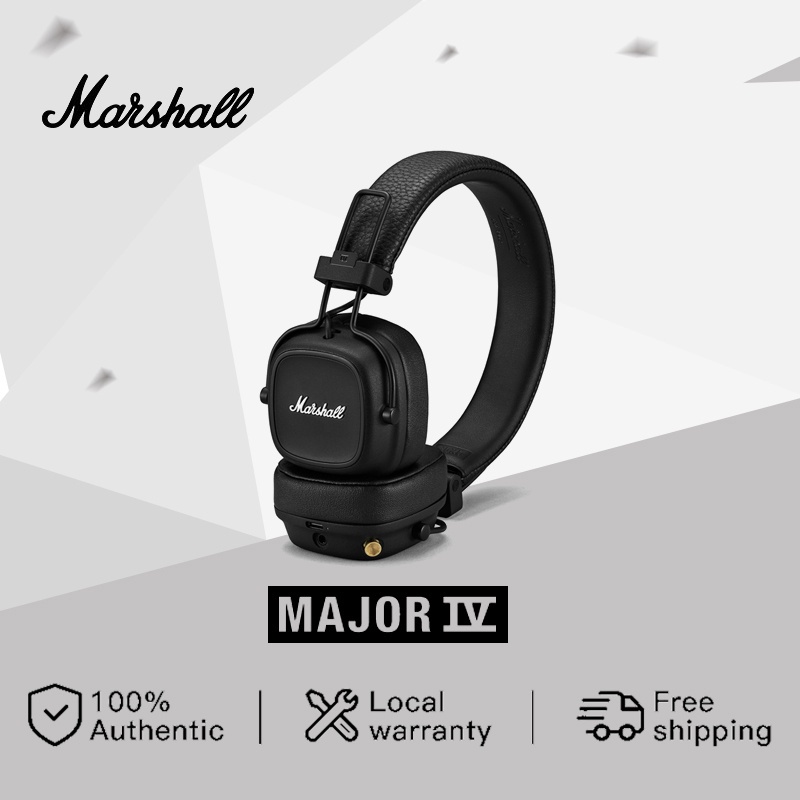 Marshall Major IV Bluetooth On Ear Headphones Wireless Headphones with Microphone