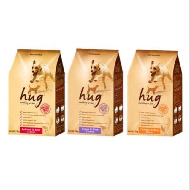 HUG DOG FOOD ( CHICKEN/ LAMB/ SALMON) 2KG Shopee Malaysia