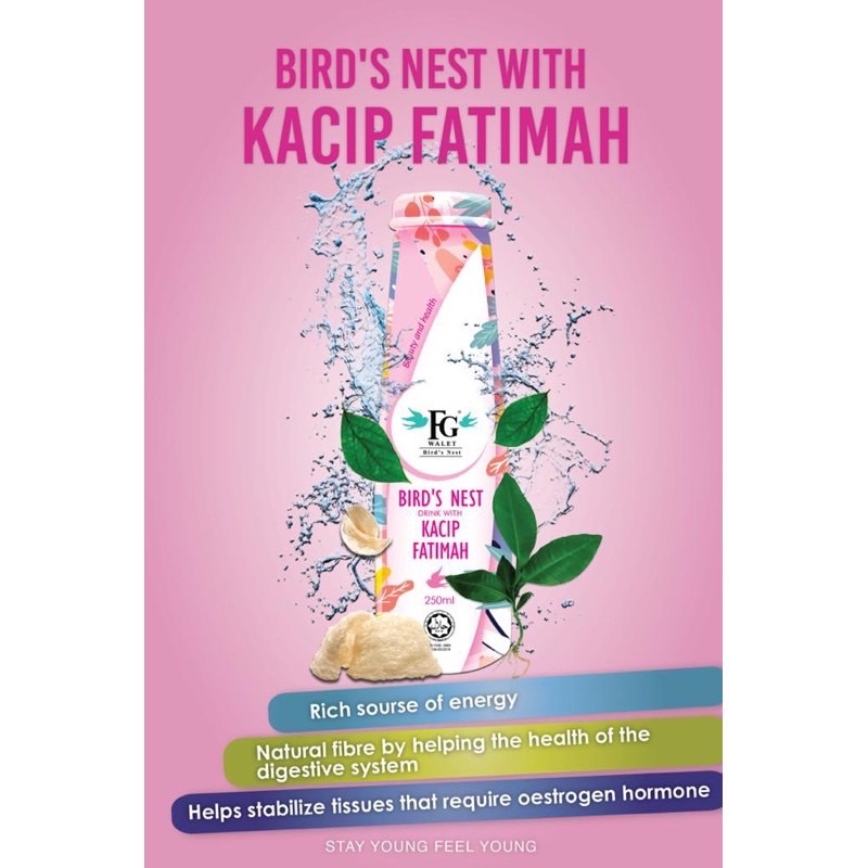 FGWALET COLLAGEN PLUS BIRDS NEST DRINK WITH KACIP FATIMAH & TONGKAT ALI