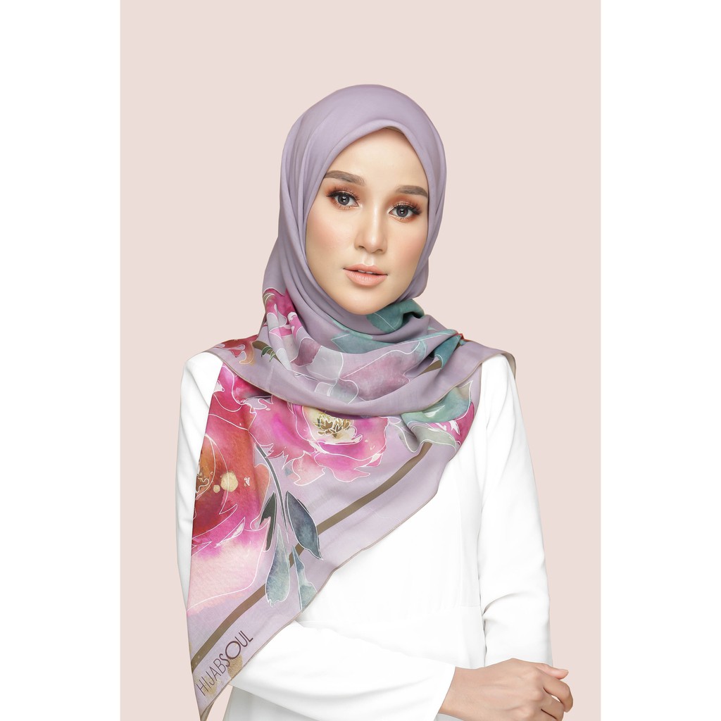 TUDUNG BAWAL PRINTED COTTON VOILE ROSY POSY | Shopee Malaysia