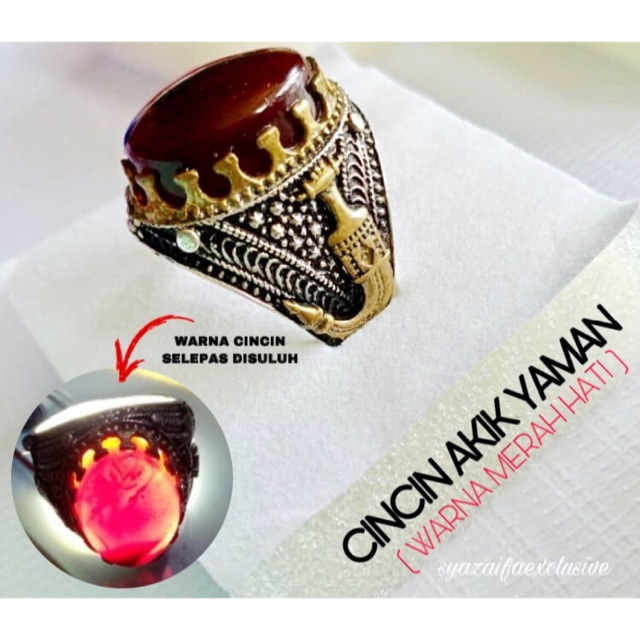 CINCIN AKIK YAMAN 100% ASLI  Shopee Malaysia