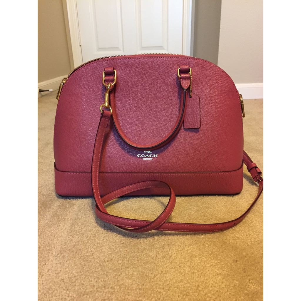 coach sierra satchel red