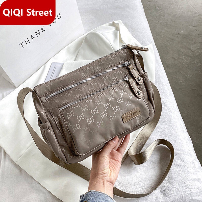 [real stock] shoulder bag, fashion women's crossbody bag, new Oxford cloth waterproof nylon cloth bag lightweight casual bag