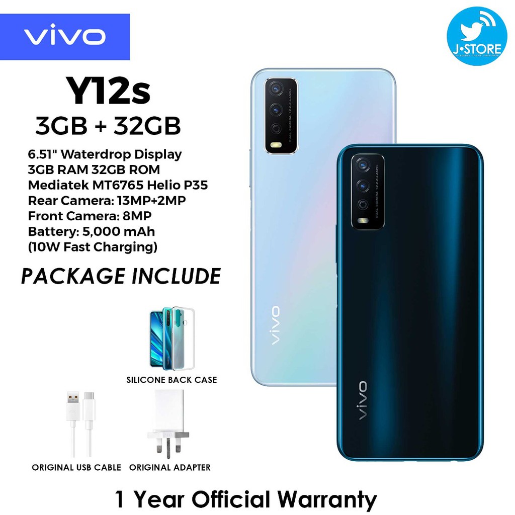 Original Vivo Y12s 3gb Ram 32gb Rom Y11 3gb Ram 32gb Rom Shopee Malaysia