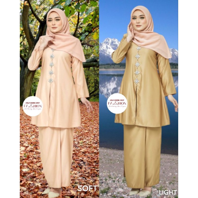 KEBARUNG DIAMOND SOFT BEIGE LIGHT BROWN SEDONDON PLUS SIZE NIKAH TUNANG ...