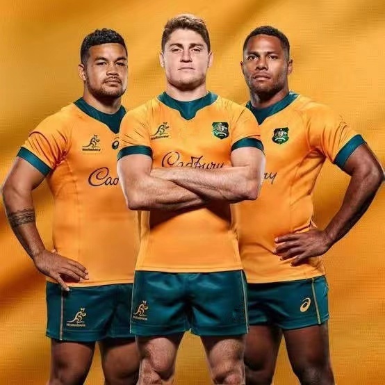 Best quality 2022 Australia WALLABIES HOME GOLD RUGBY JERSEY FIRST NATIONS SHIRT big size 5xl