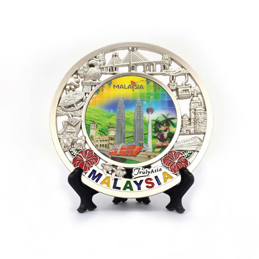 Malaysia Souvenir Plate/Ole-Ole Malaysia/KL Plate/Malaysia Landmark Souvenir/KL Tower/KLCC Plate/Ole-Ole Malaysia